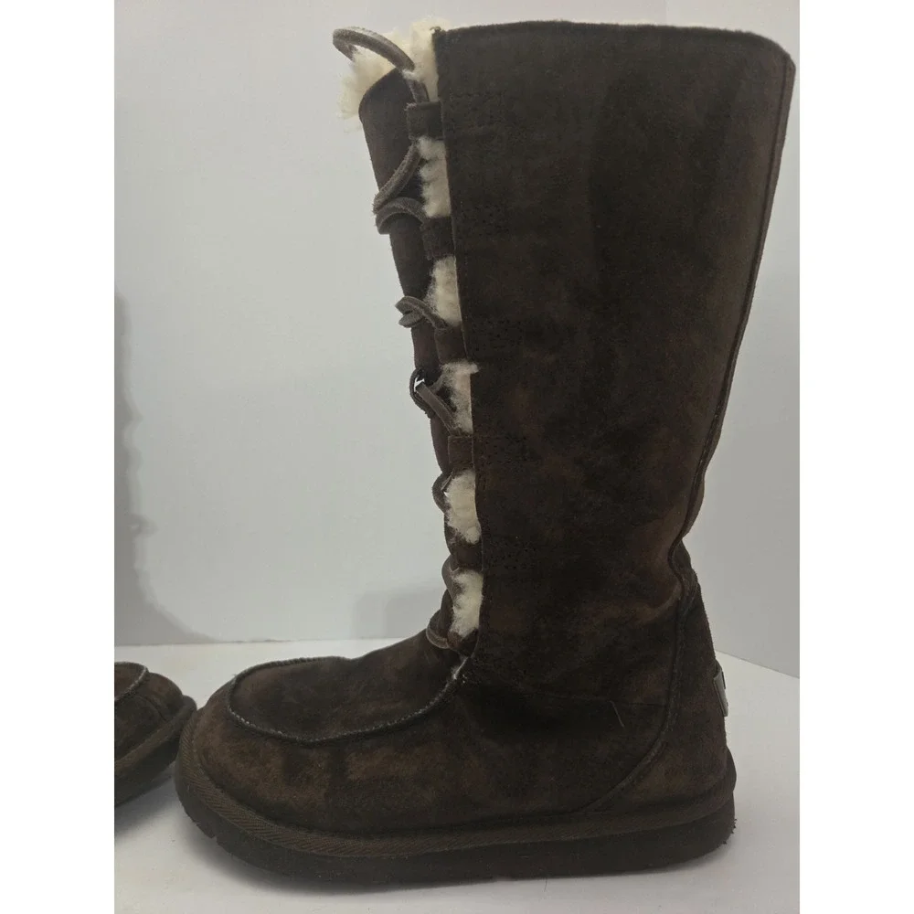 Ugg Australia‎ Uptown 5190 Winter Boots Womens 6 Brown Shearling Lined Leather